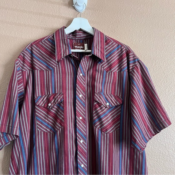 Vintage Wrangler Western Pearl Snap Shirt Size 2XT - Picture 3 of 9